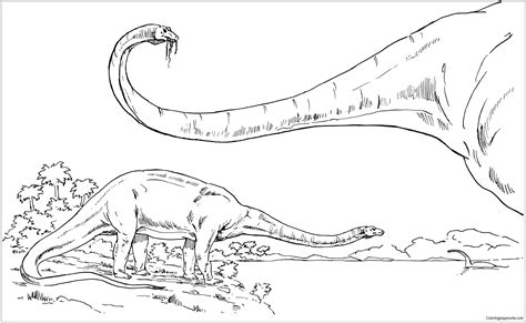diplodocus dinosaur  coloring page  coloring pages