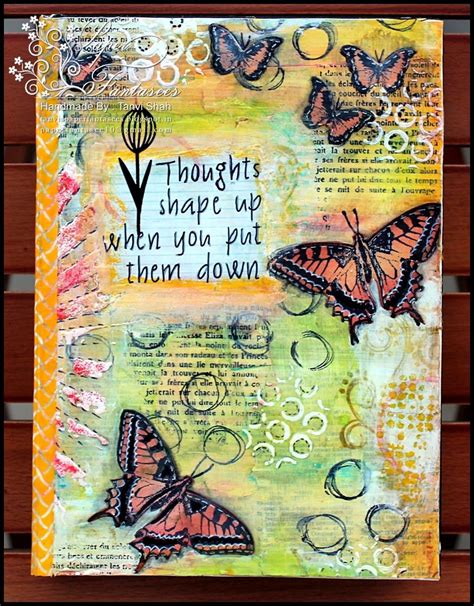 paper fantasees  craft blog art journal pages mixed media