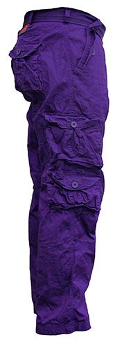 Purple Cargo Pants 7 Pockets