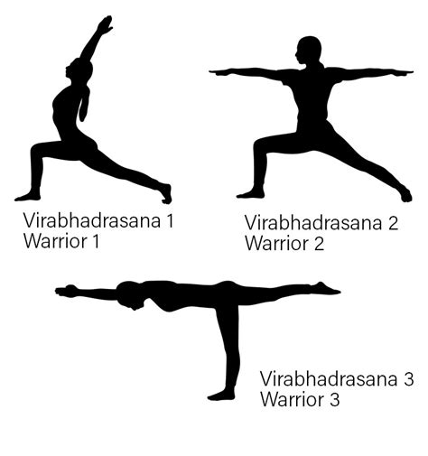 yoga warrior poses