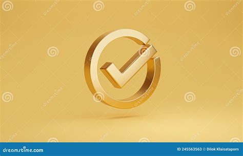 luxury golden correct sign    quality assurance  guarantee