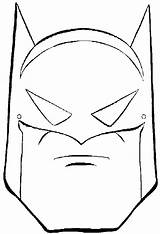 Batman Mask Coloring Head Outline Pages Face Printable Bat Drawing Halloween Kids sketch template