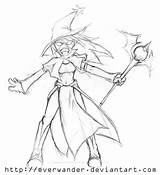 Mage Colorable sketch template