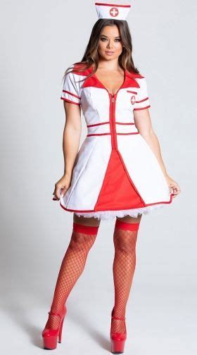 Tlc Top Nurse Costume Button Dress Nurse Costume