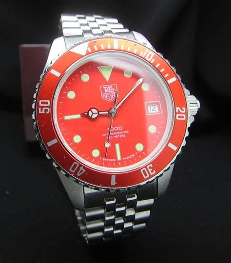 tag heuer  professional  red  reserve catawiki