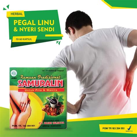 Jual Samuralin Obat Herbal Nyeri Sendi Asam Urat Pegal Linu Reumatik