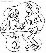 Coloring Pages Sports Soccer Color Printable Kids Football Sheets Found sketch template