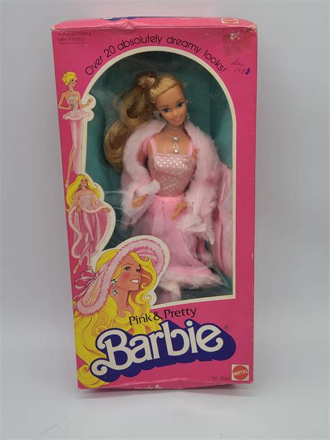 pink  pretty barbie  original box etsy