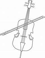 Cello Clip Line Coloring Clipart Drawing Elegant Transparent Lineart Sweetclipart Getdrawings Webstockreview sketch template