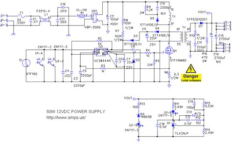 simple smps power supply circuit diagram