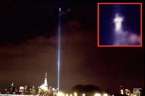 Alien Jesus Spotted Hovering Above Nyc In 911 Tribute Beam Daily Star