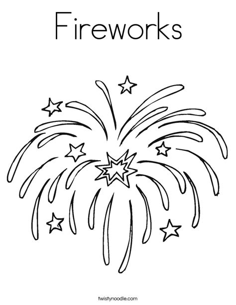 fireworks coloring page twisty noodle
