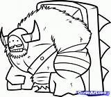 Castle Crashers Coloring Boss Pages Draw Barbarian Cute Step Drawing Dragoart sketch template