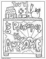 Coloring Principal Principals Classroom Getdrawings Classroomdoodles sketch template