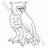Coloring Horned Owl Great Pages Click sketch template