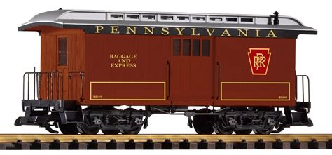Piko G 38627 Prr Wood Baggage Car G Scale Mint In Box