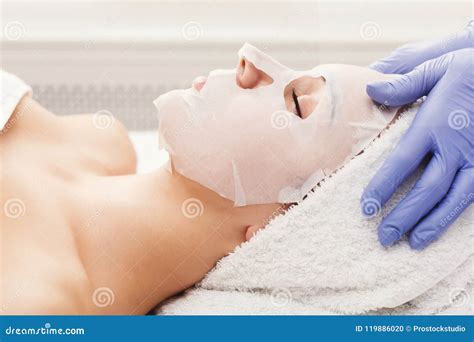 woman  face mask  beautician  spa stock photo image