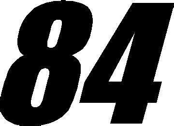 race number impact font decal sticker