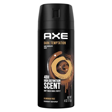 dark temptation deodorant body spray axe