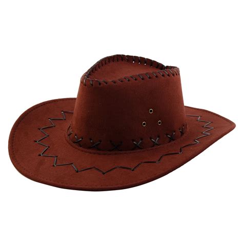 unisex summer neck strap wide brim western style sunhat cowboy hat