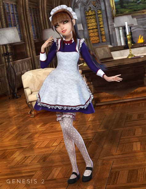 the maid outfit textures daz 3d