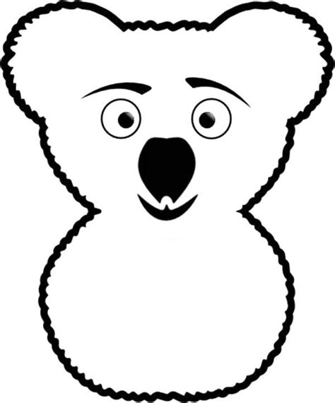 funny koala bear coloring page color luna bear coloring pages