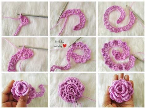 crochet rose  pattern   love everyday