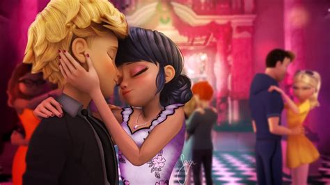 adrienette kiss at the ball [miraculous ladybug speededit] youtube