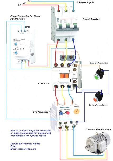 contactor wiring diagram   phase motor telecaster  switch