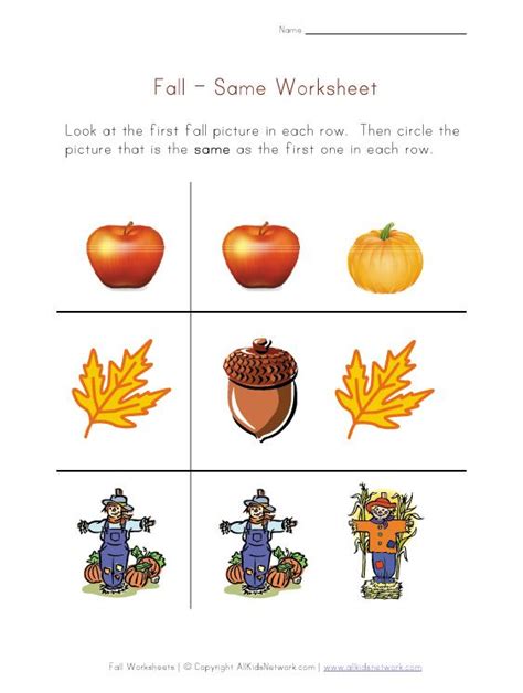 fall worksheets fall worksheets worksheets  kids preschool