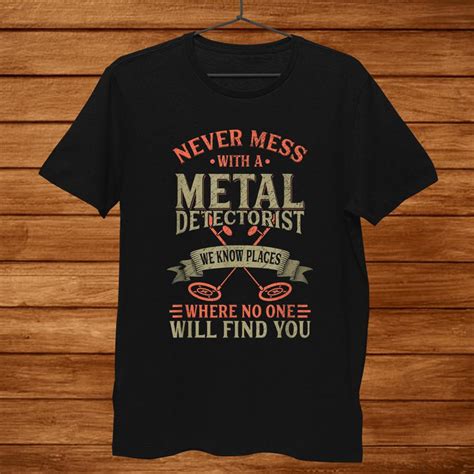funny detectorist metal detecting detectoring shirt teeuni