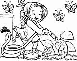 Coloring Kids Pages Spring Colouring sketch template