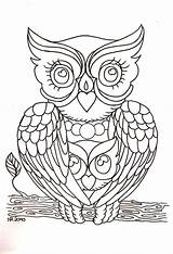 Pages Mandala Owls sketch template