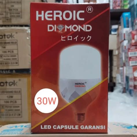 Bohlam Lampu Led Bulb Kapsul 30 Watt Heroic Diamond Lazada Indonesia