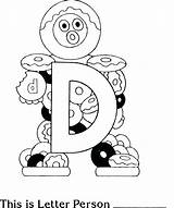 Letter People Coloring Pages Preschool Activities Printable Alphabet Letters Crafts Original Donut Kindergarten Doughnuts Sheet These Book Getcolorings Colors Craft sketch template