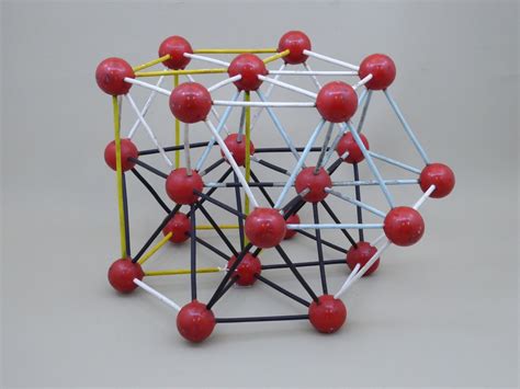 model  hexagonal close packed structure physics museum  university  queensland australia