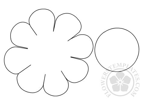 daisy cut  template flowers templates