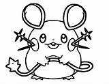 Pokemon Dedenne Pages Coloring Getcolorings Poke sketch template