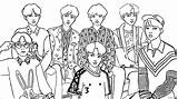 Bts Coloring Pages Anime Adult Print Drawing Coloringbay sketch template