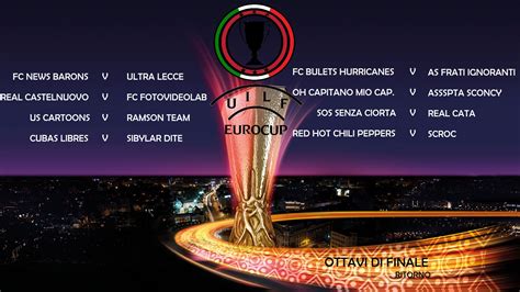 eurocup il programma degli ottavi  finale ritorno unione italiana leghe fantacalcio