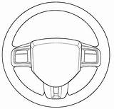 Steering Wheel Car Coloring Template Badge Care Sketch Senior sketch template