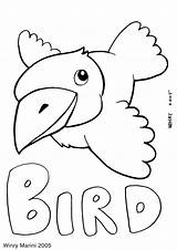 Mewarnai Burung Winry Marini Sparrow sketch template