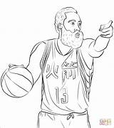 Harden Lebron Basketbal Antetokounmpo Supercoloring Kleurplaat Raskrasil Giannis Curry Malvorlagentv Downloaden Uitprinten Librivox sketch template