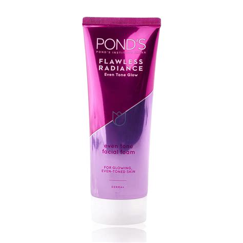 ponds flawless radiance  tone glow  tone facial foam