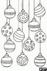 Christmas Coloring Baubles Pages Visit sketch template