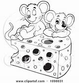 Cheese Clipart Mice Cute Wedge Illustration Mouse Coloring Drawing Royalty Visekart Pages Vector Drawings Sheets Color Playing Google sketch template