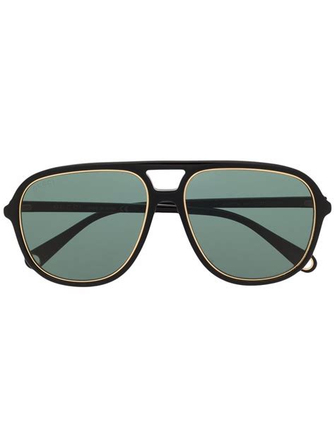 gucci eyewear pilot frame sunglasses farfetch