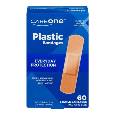 save  careone bandages plastic   stick pad     order