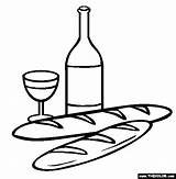 Wine Bread Coloring French Pages Drawing Bastille Clipart Gif Getdrawings Clipartbest Thecolor Embroidery Glass Popular sketch template