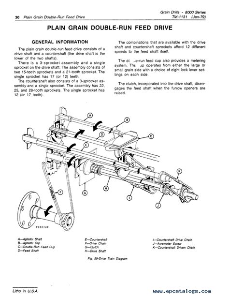 john deere model  grain drill parts diagram